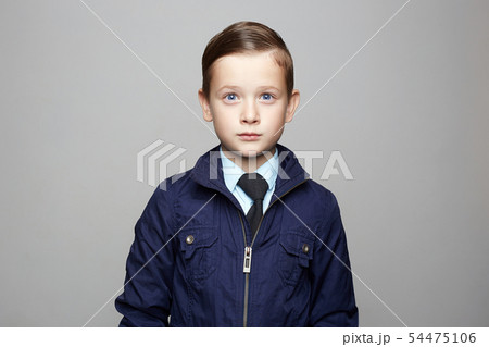fashionable little boy in suit. fashion child fashionable little boy in suit. fashion child 54475106