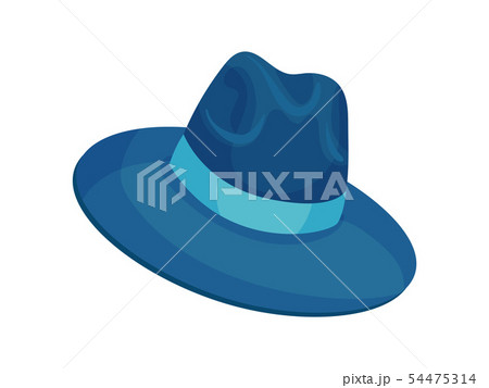 Classic Hat For Men Vector Illustration On のイラスト素材