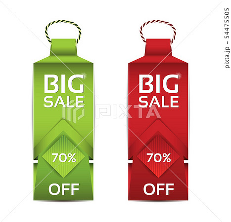 Paper price tag. eps 10 54475505