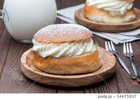 Traditional swedish dessert Semla 54475937