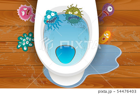 disease on toilet in the tiolet room 54476403