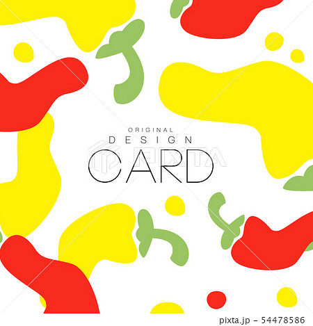 Creative illustration with abstract hot red and yellow pepper. Organic vegetable concept. Vector 54478586