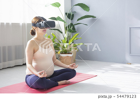 Beautiful asian pregnant woman. pregnancy, fitness and healthy lifestyle concept 083 Beautiful asian pregnant woman. pregnancy, fitness and healthy lifestyle concept 083 54479123