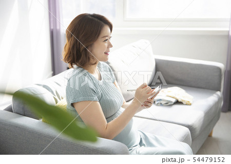 Beautiful asian pregnant woman's daily life 030 54479152