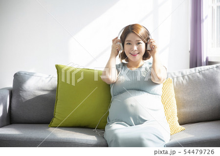 Beautiful asian pregnant woman's daily life 087 54479726