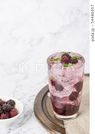 Assorted fresh berries, healthy lifestyle concept photo 159 54480957