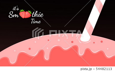 Red smoothie logo strawberry fruit shake cocktail Red smoothie logo strawberry fruit shake cocktail 54482113