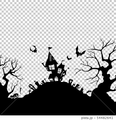 Background Halloween Silhouette Stock Illustration