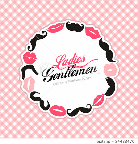 Ladies and Gentlemen seamless background frame. Ladies and Gentlemen seamless background frame. 54483470