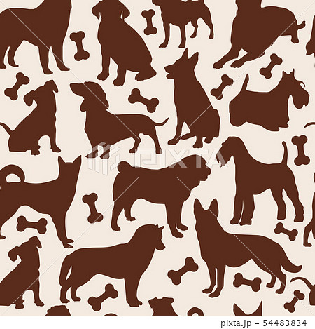 Dog seamless pattern Dog seamless pattern 54483834