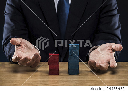 ブロックを積み上げる ブロックを積み上げる 54483925