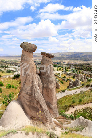 Fairy Chimney or Multihead stone mushrooms, 54485285