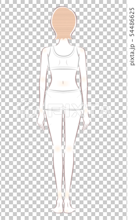Woman whole body backward 54486625