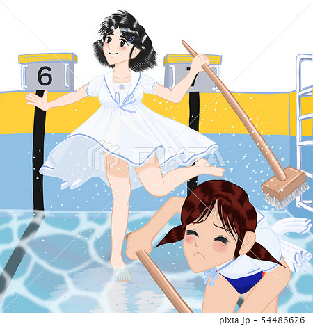 プール掃除 刃天 さんのイラスト ニコニコ静画 イラスト