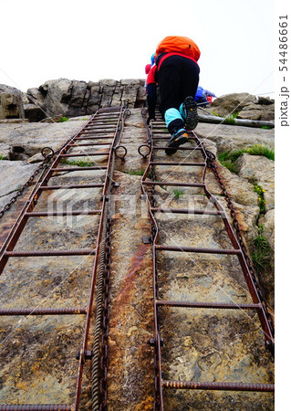 早池峰山 小田越コースの梯子 早池峰山 小田越コースの梯子 54486661
