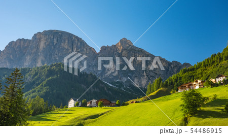 Summer mountain landscape Dolomite Alps, Italy Summer mountain landscape Dolomite Alps, Italy 54486915