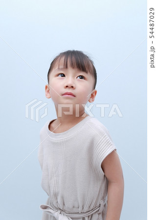 カジュアル (夏服 春服 女の子 日本人 園児 3歳 ファッション ポートレート ポニーテール) 54487029