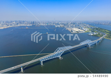 東京ゲートブリッジ空撮 54489490