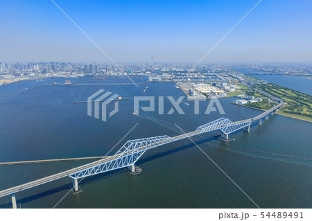 東京ゲートブリッジ空撮 54489491