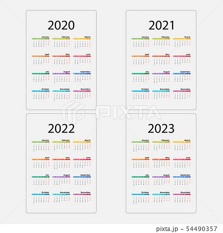 Calendar 2020, 2021,2022 and 2023 Calendar 54490357