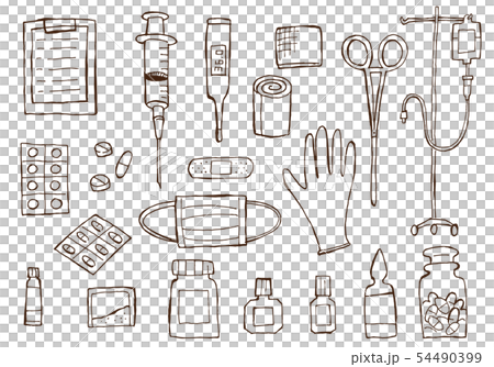 Medical product accessory illustration line drawing 54490399