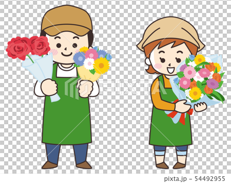 Flower shop men and women Flower shop men and women 54492955