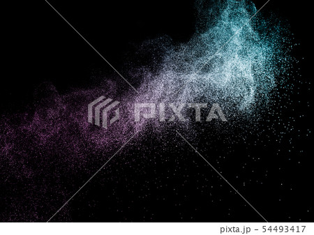 purple and blue ocean powder color splash and 54493417