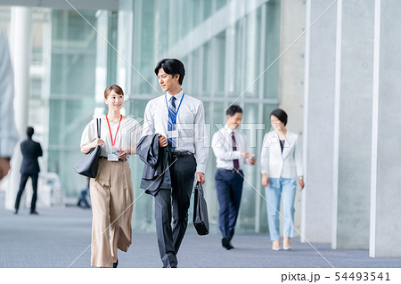 ビジネスイメージ　男性社員　女性社員　 54493541