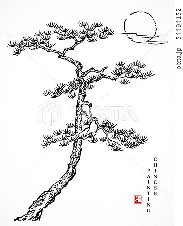 Watercolor ink paint art vector texture 54494152