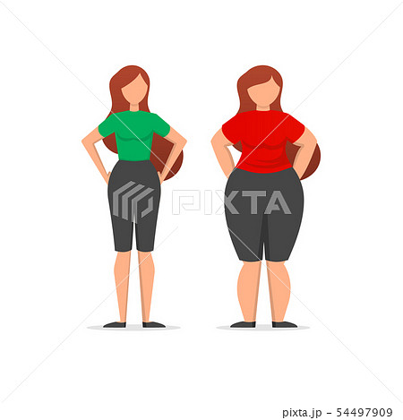 Medical infographics with illustrations of female 54497909