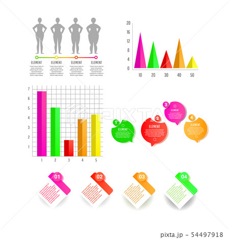 Creative modern web design elements template. Web 54497918