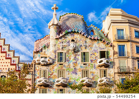 Casa Batllo building in Barcelona Casa Batllo building in Barcelona 54499254