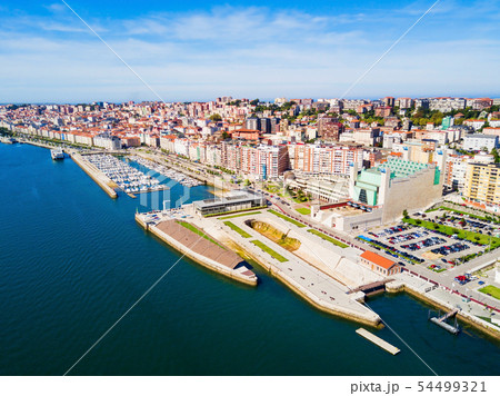 Santander city aerial view, Spain Santander city aerial view, Spain 54499321