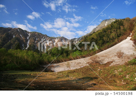 南アルプス　白峰三山テント縦走　白根御池から北岳を仰ぎ見る 54500198