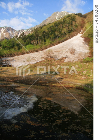 南アルプス　白峰三山テント縦走　白根御池から北岳を仰ぎ見る 54500200