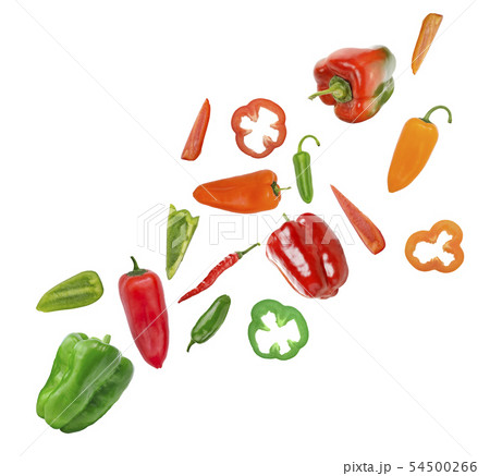 Assorted colorful varieties of hot and sweet Assorted colorful varieties of hot and sweet 54500266