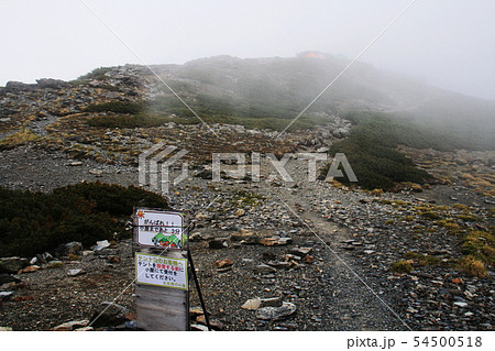 南アルプス 白峰三山テント縦走 白根御池から北岳への登り 北岳肩ノ小屋直下 南アルプス 白峰三山テント縦走 白根御池から北岳への登り 北岳肩ノ小屋直下 54500518