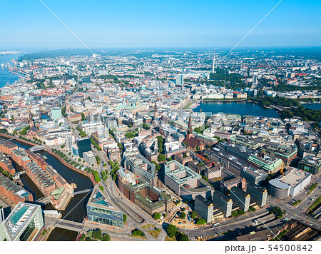 Hamburg city centre view, Germany 54500842