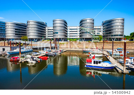 Innenhafen harbor district in Duisburg 54500942
