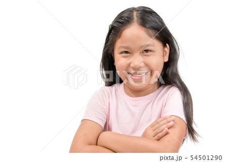 cute girl asian smile isolated on white cute girl asian smile isolated on white 54501290