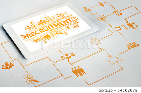 Human Resources and People Networking Concept. 54502078