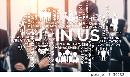 Human Resources and People Networking Concept. Human Resources and People Networking Concept. 54502324