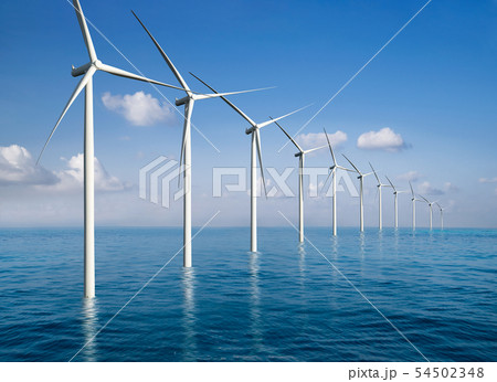 Wind turbine farm in beautiful nature landscape. Wind turbine farm in beautiful nature landscape. 54502348