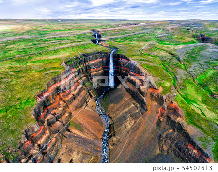 The Aldeyjarfoss Waterfall in North Iceland. The Aldeyjarfoss Waterfall in North Iceland. 54502613