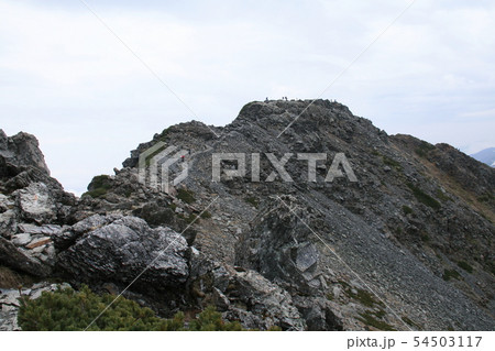 南アルプス　白峰三山テント縦走　北岳山頂への道　 54503117