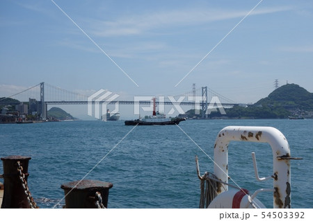 関門海峡 阪九フェリーが通過 関門海峡 阪九フェリーが通過 54503392