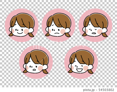 女の子アイコンセット 女の子アイコンセット 54503802