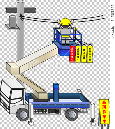 High place work vehicle (during high place work) 54505265