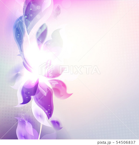Light purple design with abstract silhouettes of leaves and flowers 54506837