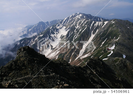 南アルプス 白峰三山テント縦走 北岳山頂から 間ノ岳と農鳥岳を望む 南アルプス 白峰三山テント縦走 北岳山頂から 間ノ岳と農鳥岳を望む 54506961